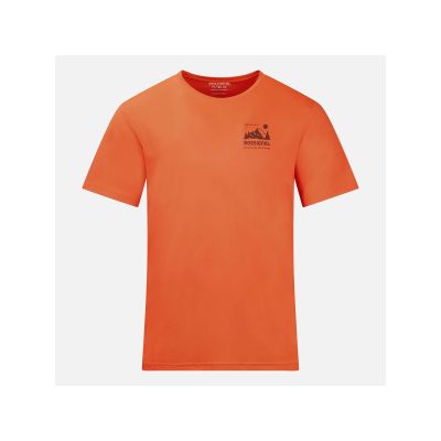 6. Koszulka męska ROSSIGNOL M Graphic Active Tee pomarańczowa