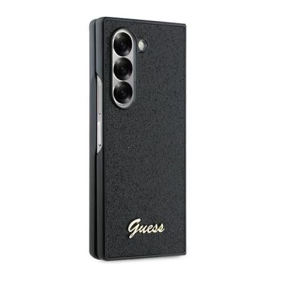 5. Etui Guess 4G Glitter Script na Samsung Galaxy Z Fold 6 - czarne
