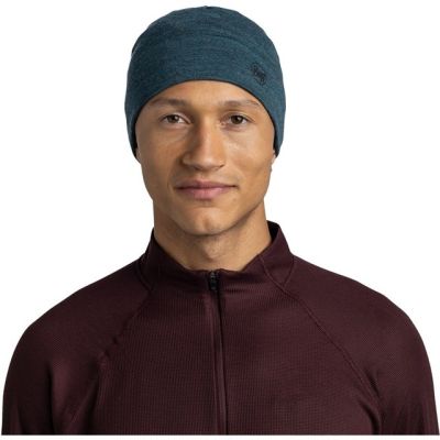 3. Czapka BUFF MERINO MIDWEIGHT BEANIE MELANGE TOURMALINE