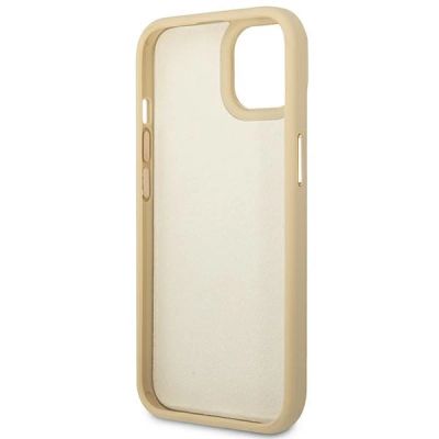 7. Etui Guess Croco Collection na iPhone 14 Plus - złote