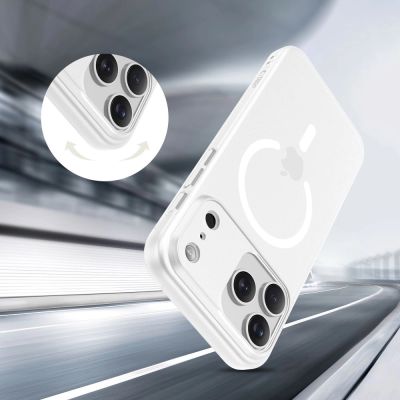 5. Etui Tech-Protect MagSlim MagSafe na iPhone 17 Pro - biały mat