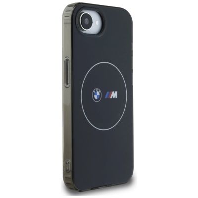 4. Etui BMW IML Metal White Circle MagSafe na iPhone 16e - czarne