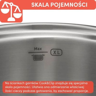 9. Zestaw garnków TEFAL Cook & Clip 10 elem. G723SA74