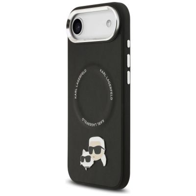 2. Etui Karl Lagerfeld Karl & Choupette Pins MagSafe na iPhone Air - czarne