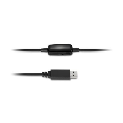 9. Kensington K33065WW słuchawki/zestaw słuchawkowy Przewodowa Opaska na głowę Biuro/centrum telefoniczne USB Typu-A Czarny