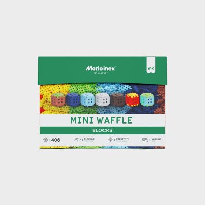 2. Klocki konstrukcyjne Marioinex Mini Waffle, 406 elementów