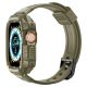17. Etui z paskiem Spigen Rugged Armor Pro na Apple Watch Ultra (49 mm) - zielone