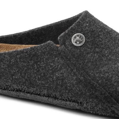 2. Kapcie męskie/damskie Birkenstock Zermatt Cozy Home Anthracite z wełnianego filcu regular szerokie (1014938)