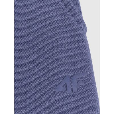 6. Spodnie dresowe z szerokimi nogawkami dziewczęce 4F 4FJRAW25TTROF1598-33S