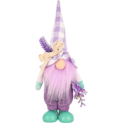 2. SKRZAT GNOM 25CM Z LAWENDĄ BOY DEKORACJA WIOSENNA