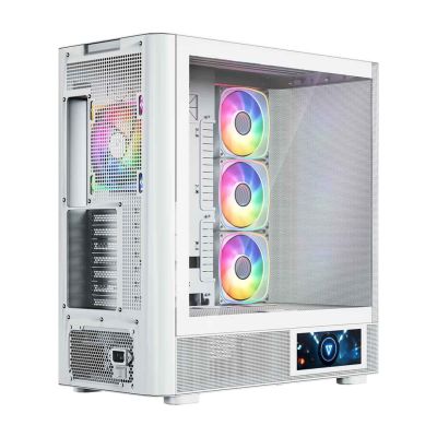4. MODECOM OBUDOWA VOLCANO AQ 400 ARGB MIDI BIAŁA