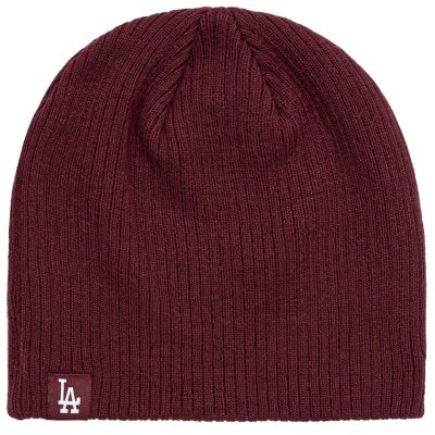 New Era Skully Los Angeles Dodgers Hat 60691106 Bordowe One size