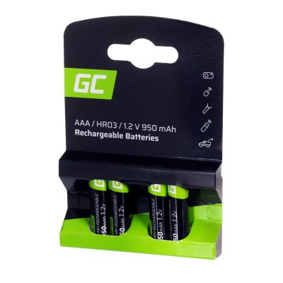 2. GREEN CELL AKUMULATORKI PALUSZKI 4X AAA R3 950MAH