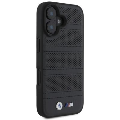 4. Etui BMW M Perforated And Stitched Line MagSafe na iPhone 16 - czarne