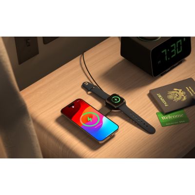 4. Twelve South ButterFly - ładowarka bezprzewodowa do dwóch urządzeń kompatybilna z MagSafe (etui, zasilacz, wtyczki US, UK, EU, AU, kabel zasilający 1m USB-C - USB-C w zestawie)