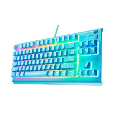 3. Klawiatura SteelSeries Apex 3 TKL US, aqua
