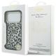 8. Etui Guess IML Leopard Glitter Triangle Logo MagSafe na iPhone 17 Pro / 18 Pro - czarne