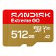 Sandisk Extreme Go microSD UHS-I 512GB MicroSD 240MB/s(R) / 160MB/s(W)