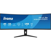iiyama ProLite XCB4994DQSU-B1 monitor komputerowy 124,5 cm (49") 5120 x 1440 px Dual QHD LCD Czarny
