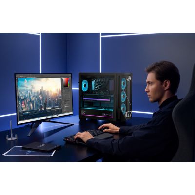 9. ASUS ROG G700 GM700TZ-R9800X283W AMD Ryzen™ 7 9800X3D 32 GB DDR5-SDRAM 2 TB SSD AMD Radeon RX 9070 XT Windows 11 Home Tower PC Czarny