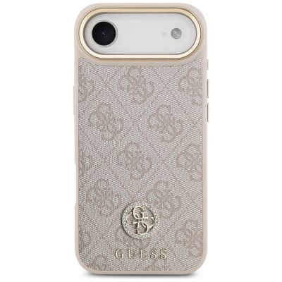 3. Etui Guess 4G Strass Logo MagSafe na iPhone Air - różowe