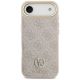 3. Etui Guess 4G Strass Logo MagSafe na iPhone Air - różowe