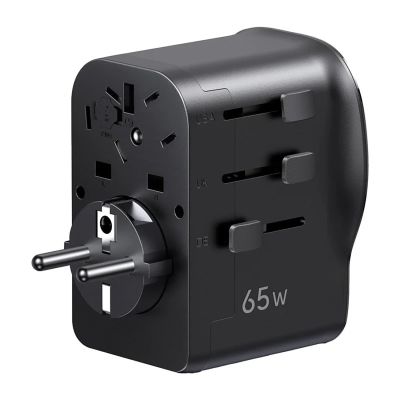 3. Adapter Ugreen S550 65W podróżny uniwersalny - czarny