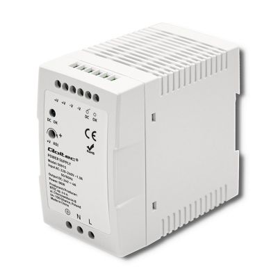 4. QOLTEC ZASILACZ NA SZYNĘ DIN 96W | 24V | 4A | BIAŁY | SLIM