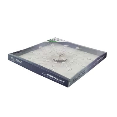 5. Zegar ścienny Esperanza Geneva EHC004 (kolor srebrny)