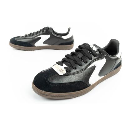 8. Skechers Kickoff buty sportowe damskie sneakersy czarne skórzane