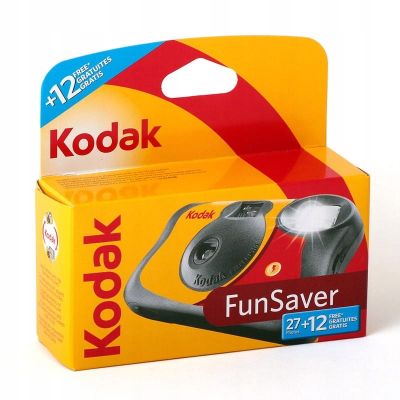 2. Kodak FUN SAVER Aparat fotograficzny jednorazowy z filmem kolorowym i FLASH z lampą błyskową, 400/27+12 klatek zdjęć