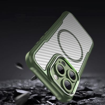8. Etui silikonowe Leading Series MagSafe do iPhone 16 Pro Max - zielone