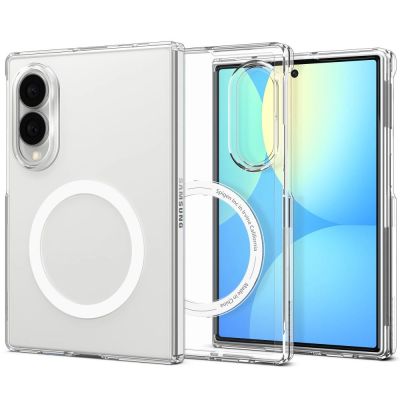 Etui Spigen AirSkin MagFit MagSafe na Samsung Galaxy Z Fold 8 - przezroczysto-białe