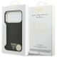8. Etui Guess Grained Triangle Logo MagSafe na iPhone 17 Pro Max - czarne