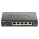 2. D-Link DGS-1100-05PDV2 łącza sieciowe Zarządzany Gigabit Ethernet (10/100/1000) Obsługa PoE Czarny