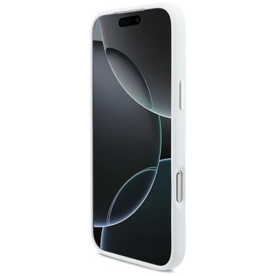 5. Etui BMW M Silicon Horizontal Line MagSafe na iPhone 17 Pro Max- białe