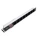 Equip 333293 rozdzielacz zasilania PDU 8 x gniazdo sieciowe 1U Czarny, Srebrny
