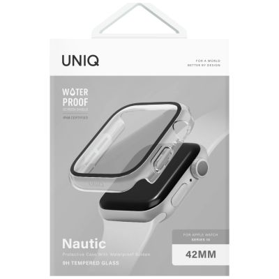 7. Etui UNIQ Nautic na Apple Watch 42 mm - przezroczyste