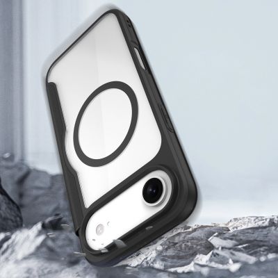 12. Etui Dux Ducis Skin X Pro na iPhone 17 Air z portfelem, kompatybilne z MagSafe - czarne