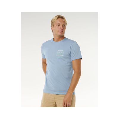 5. Koszulka męska RIP CURL Vaporcool Search 3 Stacks Tee niebieska