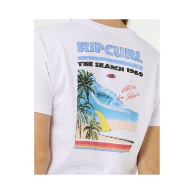 4. Koszulka damska RIP CURL Hayley O Crop Tee biała