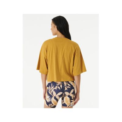 10. T-Shirt RIP CURL Seacell Crop Heritage Tee żółty