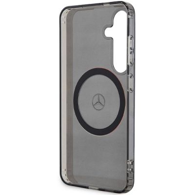 7. Etui Mercedes Double Layer W Red MagSafe na Samsung Galaxy S24 - czarne
