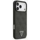 4. Etui Guess Leather 4G Triangle Strass MagSafe na iPhone 17 Pro Max / 18 Pro Max - czarne