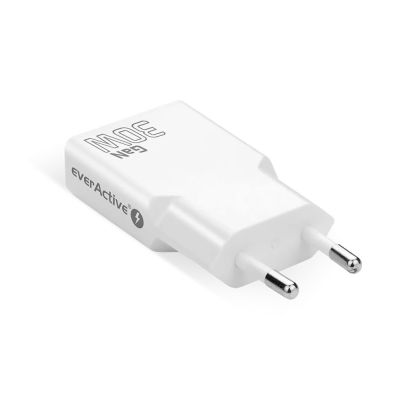 3. EVERACTIVE ŁADOWARKA SIECIOWA 2 X USB-C QUICK CHARGE 4+ 30W SUPER SLIM BIAŁA SC-385Q