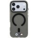 3. Etui BMW M IML Frosted Metal Logo & Trims MagSafe na iPhone 18 Pro / 17 Pro - czarne