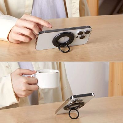6. Uchwyt / ring Tech-Protect MMR100 magnetyczny z MagSafe na telefon - szary
