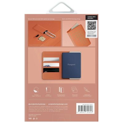 7. Etui na paszport UNIQ Belmont z blokadą RFID - kość słoniowa