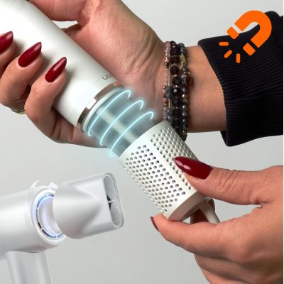 10. Suszarka do włosów UWANT H100 z dyfuzorem - biała