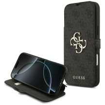 Etui Guess Book 4G Metal Logo na iPhone 18 Pro Max / 17 Pro Max - czarne